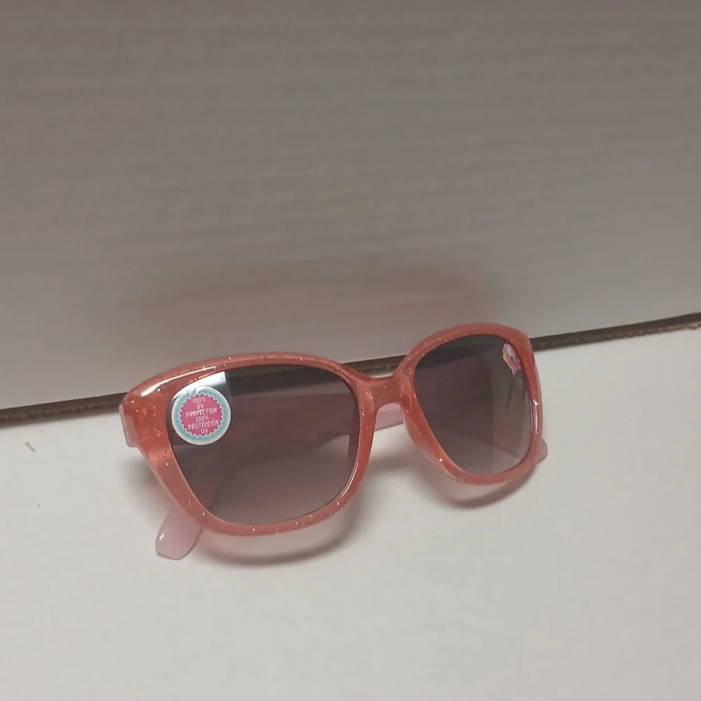OSPK Pink Sunglasses with Rainbow Case and sunglasses GUC